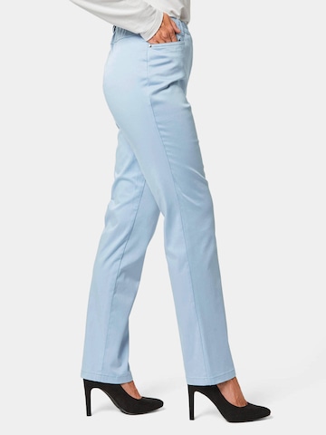 Coupe slim Pantalon 'Louisa' Goldner en bleu