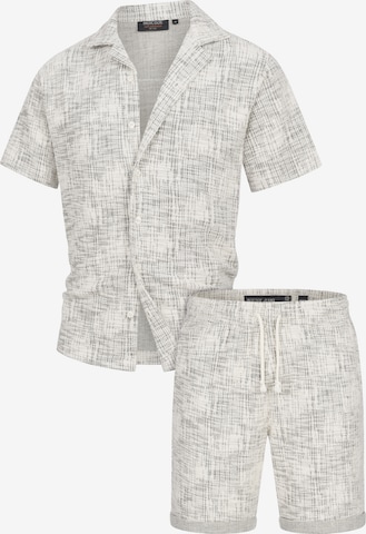 INDICODE JEANS Hausanzug 'Sofus' in Beige: Vorderseite