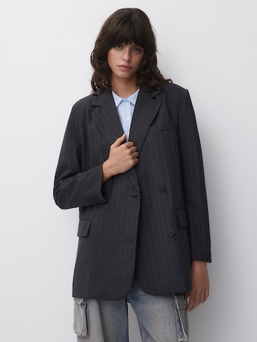 Pull&Bear Blazer in Grey: front