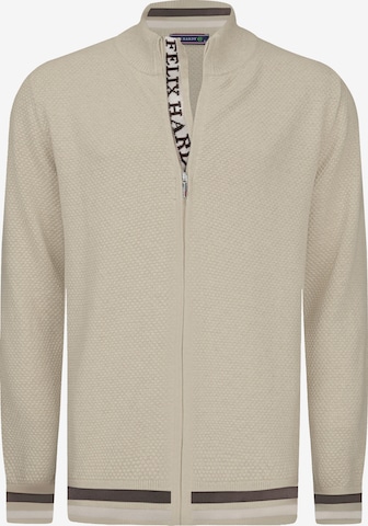 Vestes en maille Felix Hardy en beige : devant