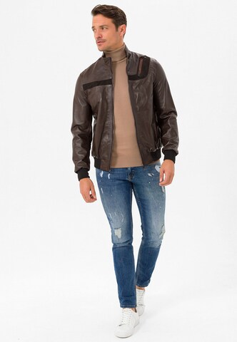 Veste mi-saison Jimmy Sanders en marron