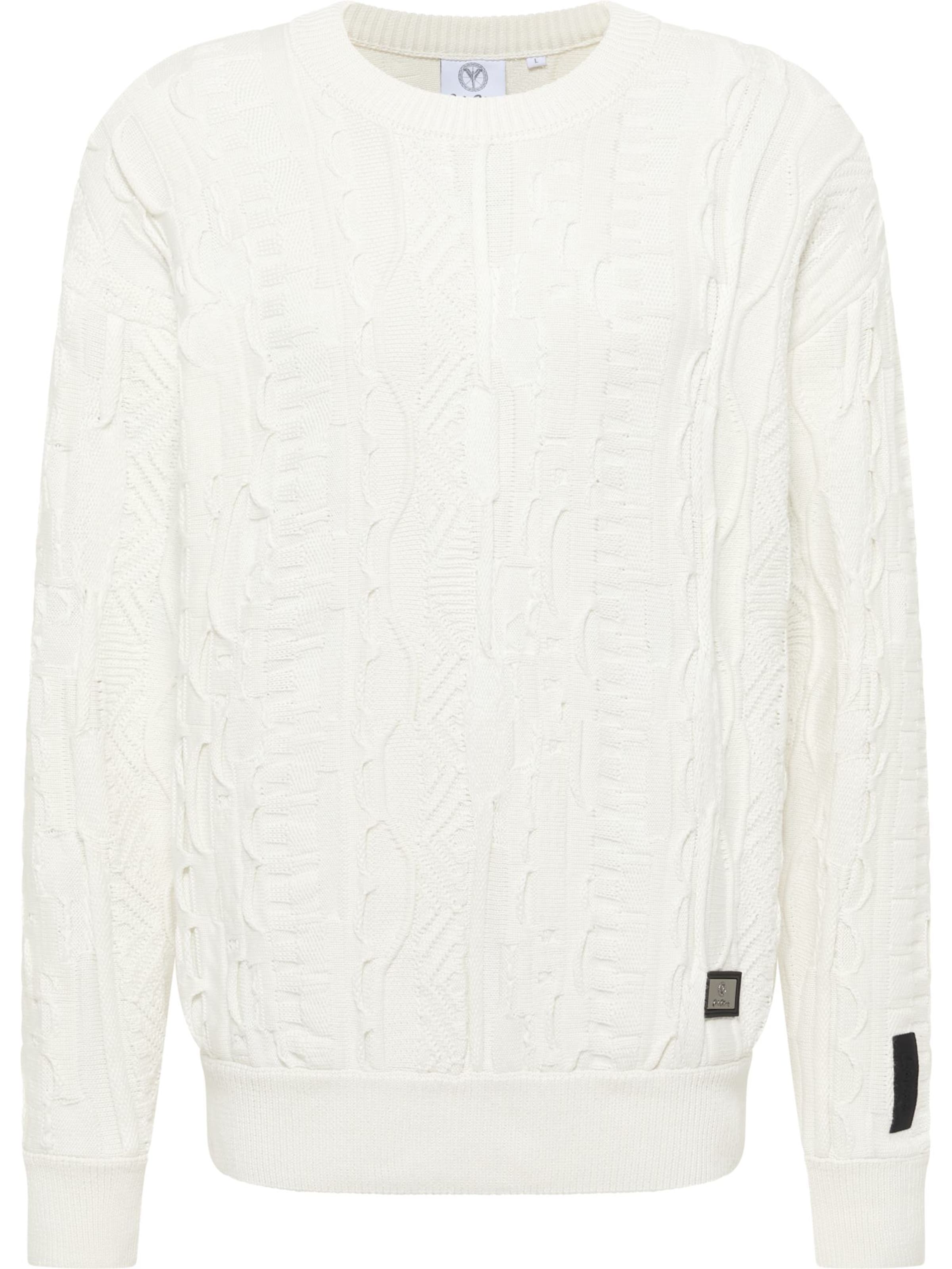 Carlo Colucci Trui 'Dima' in Wit: voorkant