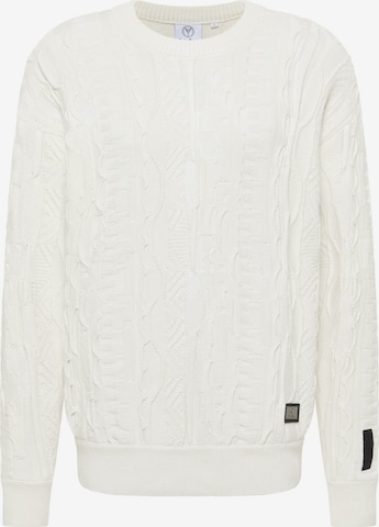 Pull-over 'Dima' Carlo Colucci en blanc : devant