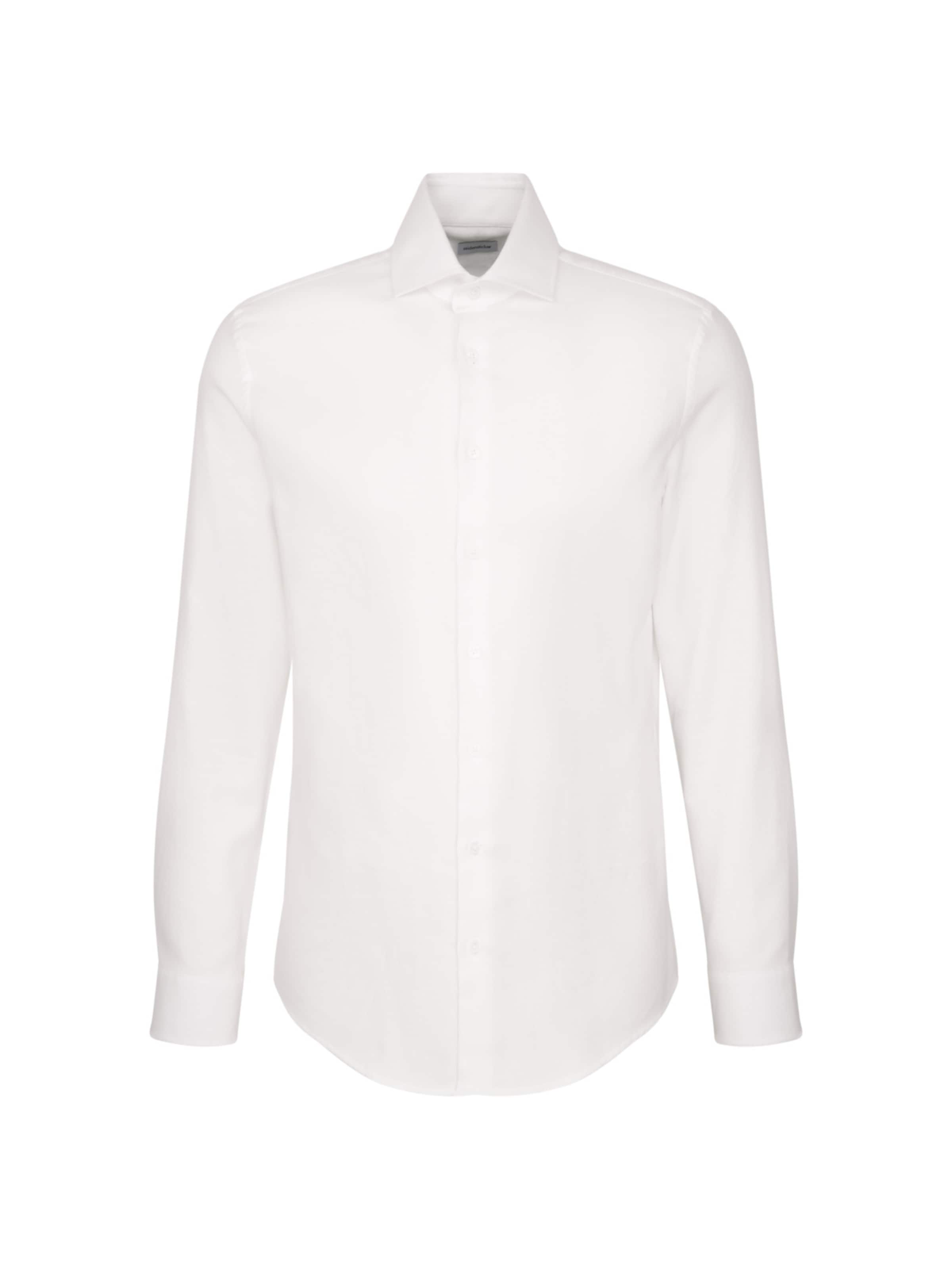 SEIDENSTICKER Slim fit Zakelijk overhemd in Wit: voorkant