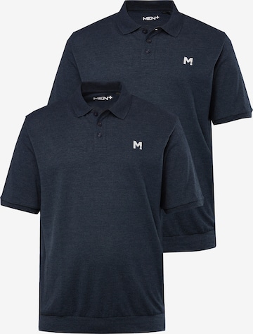Men Plus Shirt in Blue: front