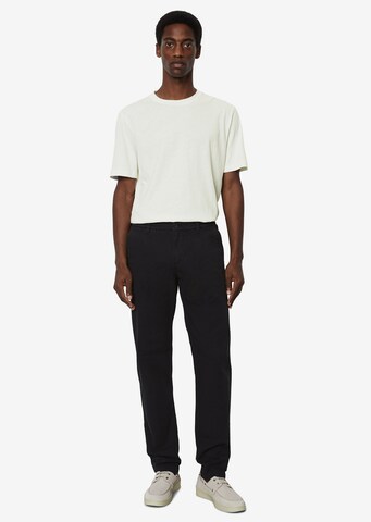 Marc O'Polo Tapered Chino Pants 'OSBY' in Black