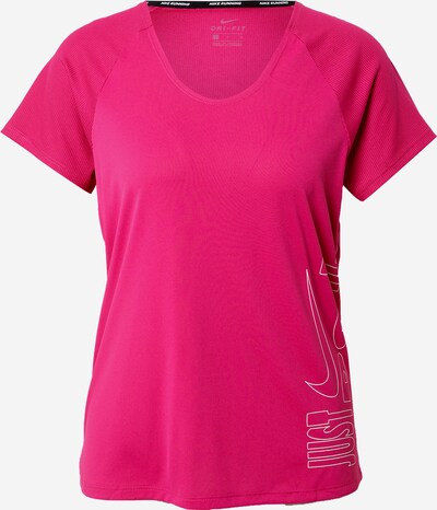 NIKE Sportshirt 'Miler' in pink / weiß, Produktansicht