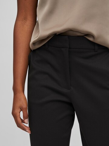 VILA Regular Trousers 'AMERONE' in Black