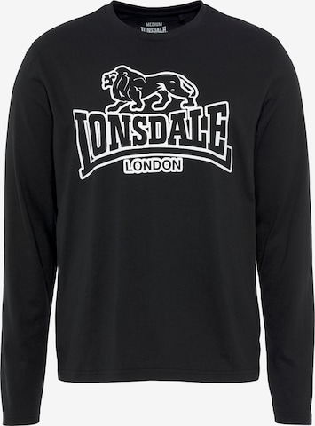 LONSDALE Shirt in Schwarz