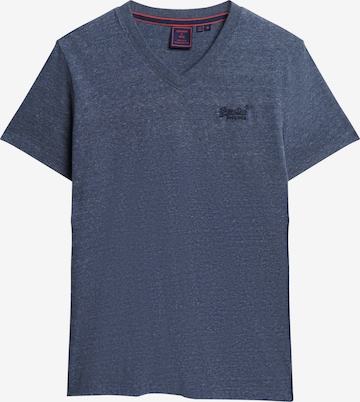 T-Shirt Superdry en bleu : devant