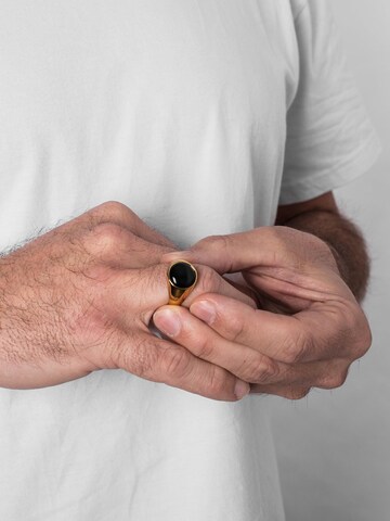 Akitsune Ring 'Coruscent Ring Gold-Onyx' in Gold