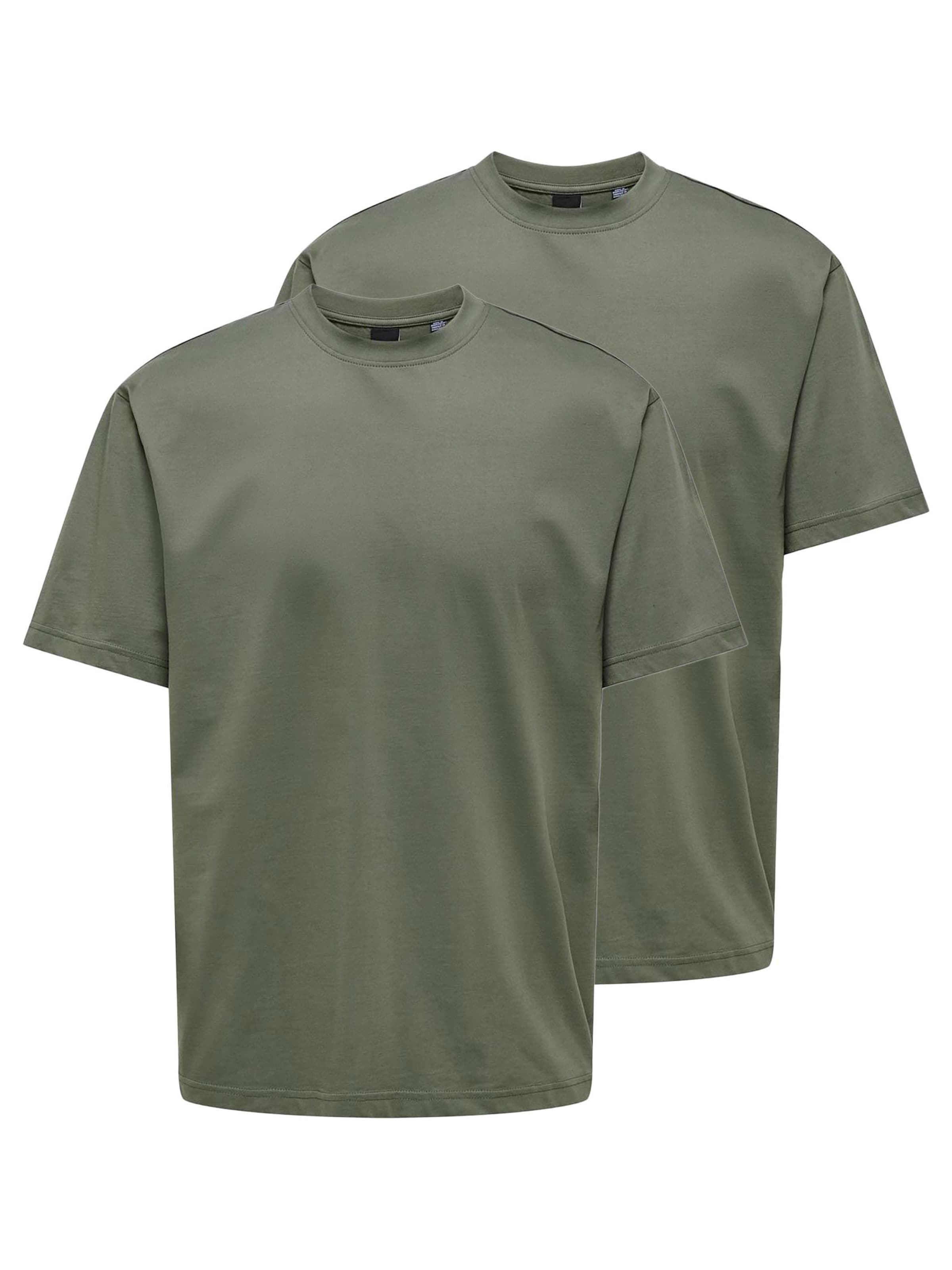 Only & Sons Shirt 'Onsfred' in Green: front