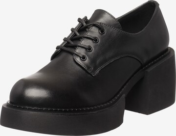 CESARE GASPARI Lace-Up Shoes in Black: front