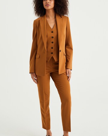 WE Fashion Slimfit Bukser i brun