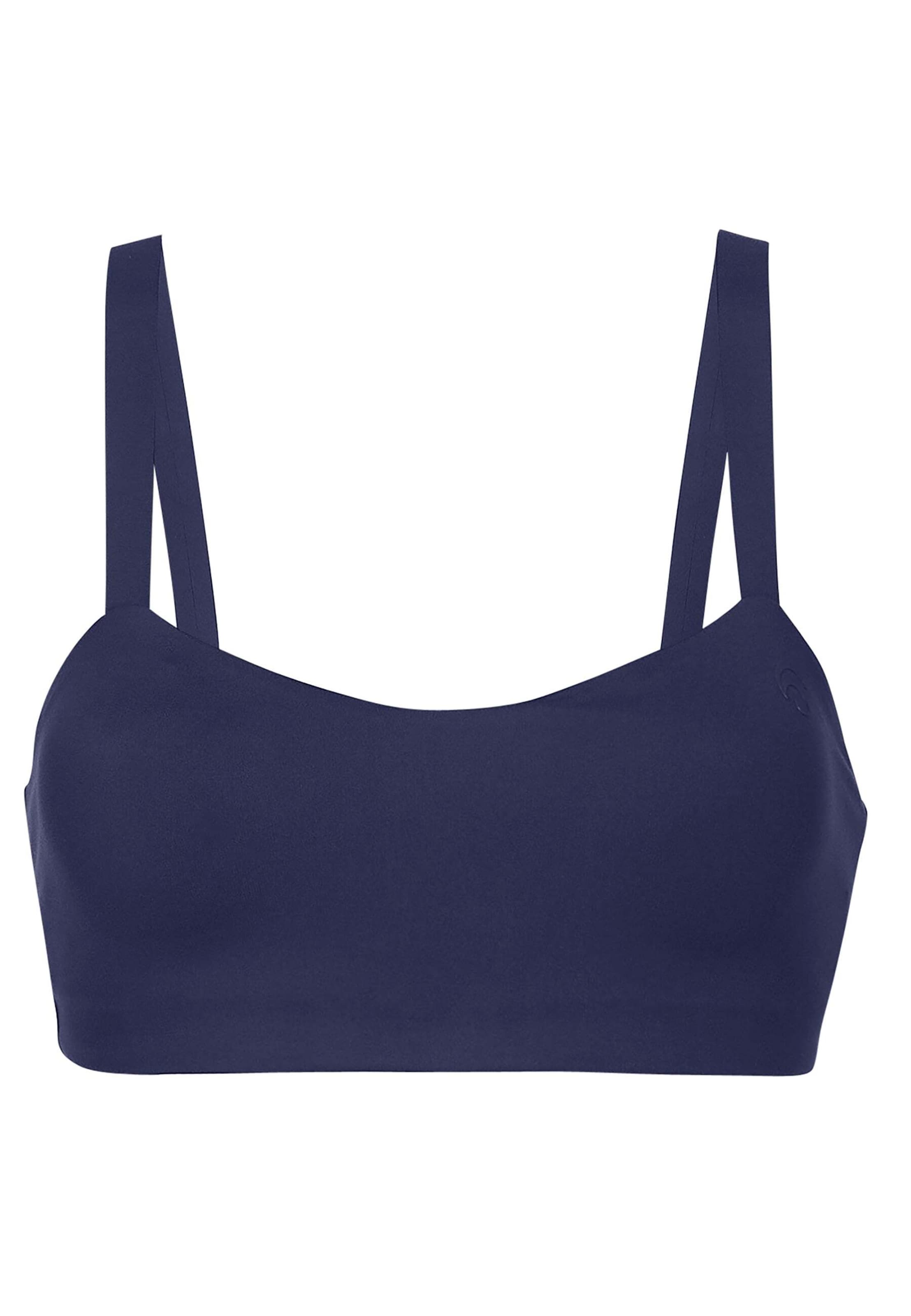 OCEANSAPART Sport-BH 'Ginger' in Blau: Vorderseite