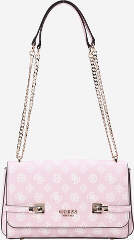 GUESS Skuldertaske 'LORALEE' i pink: forside