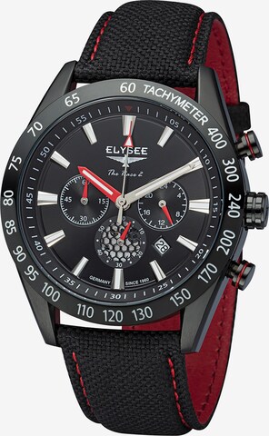 ELYSEE Analog Watch 'The Race 2' in Black: front