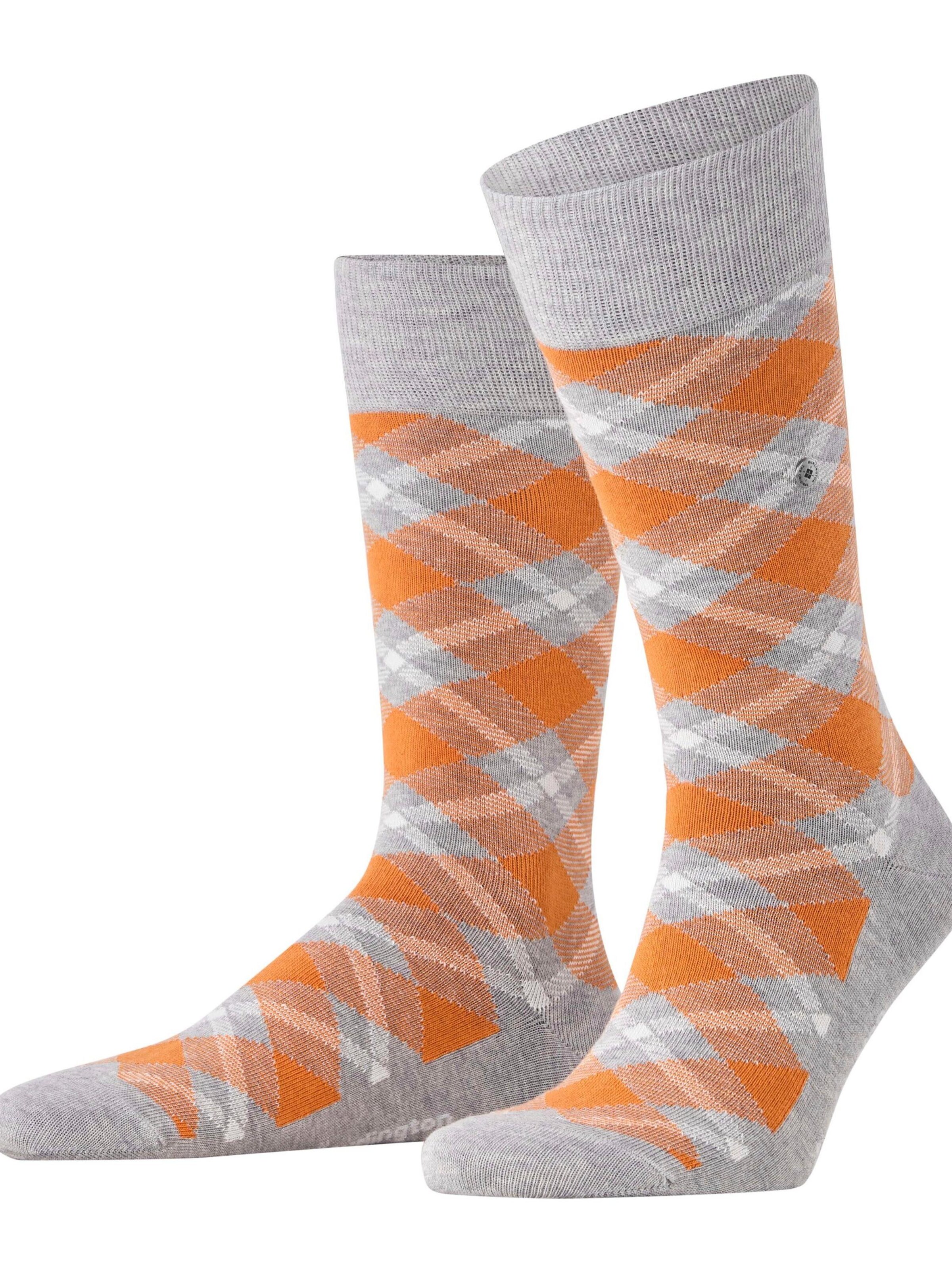 BURLINGTON Socks 'Tartan' in Grey: front