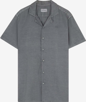 Scalpers Средняя посадка Рубашка 'Hawaiian' в Серый: спереди