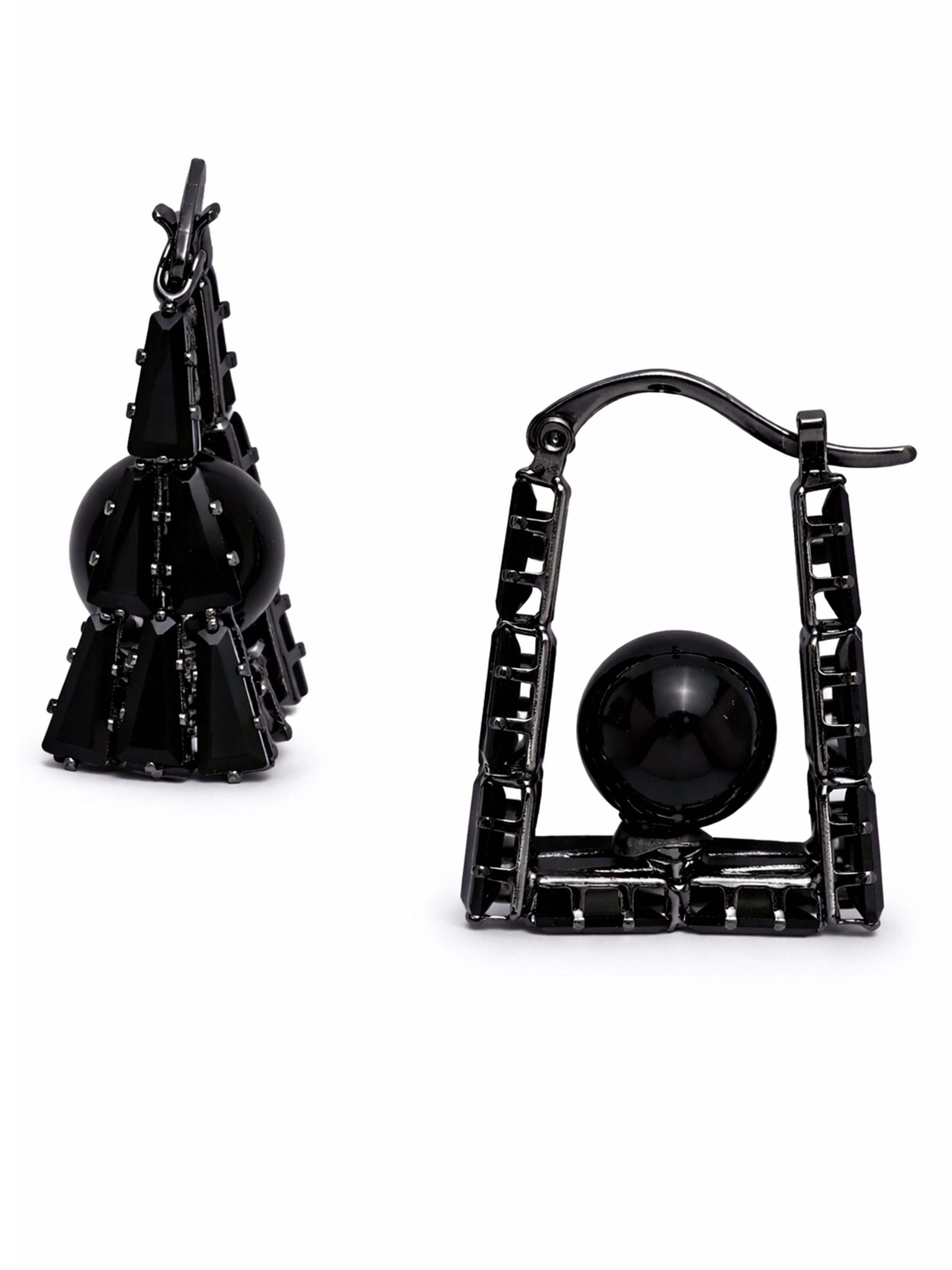 AVANT-GARDE PARIS Øreringe 'Imperielle' i sort: forside