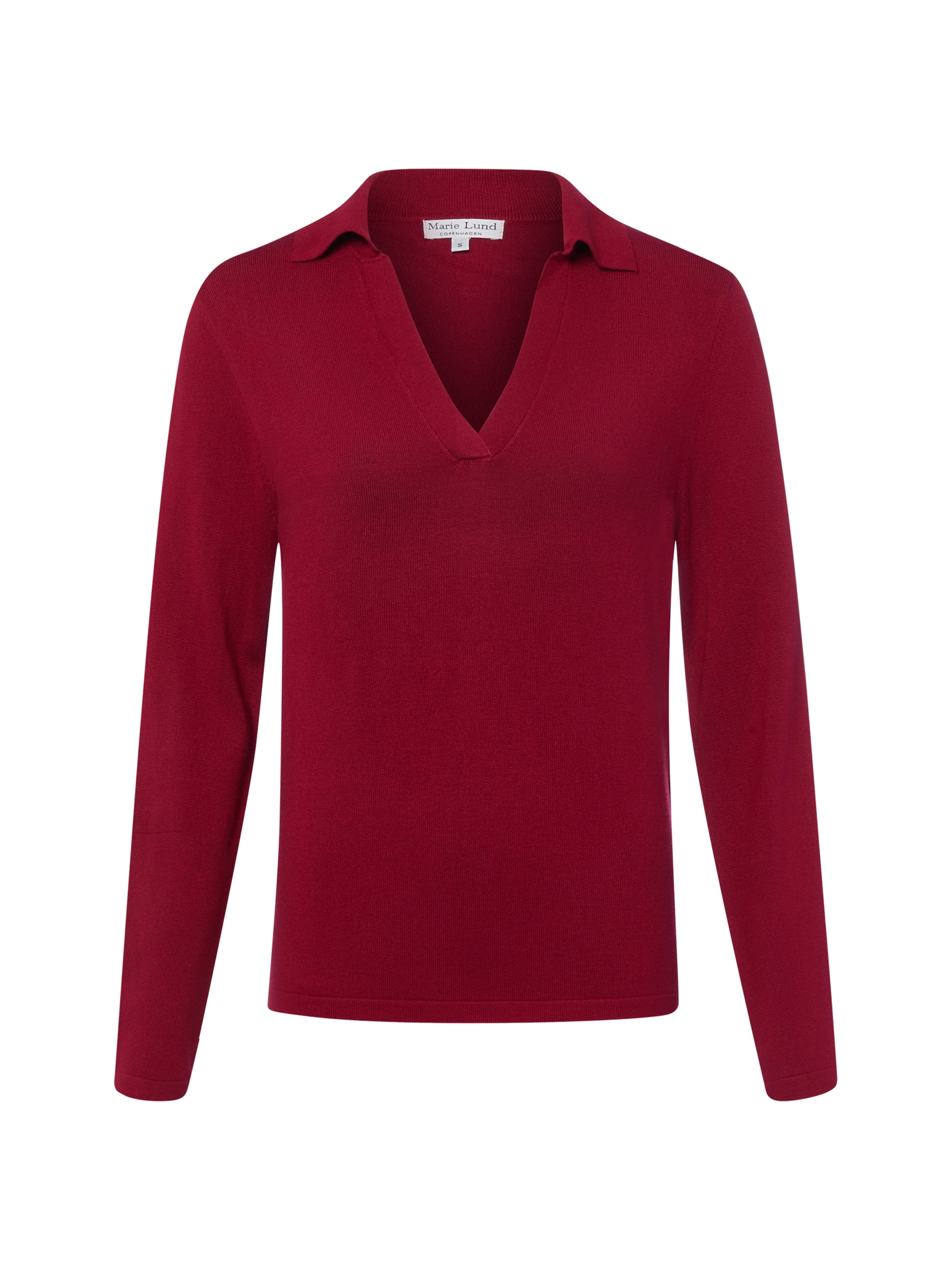 Pull-over Marie Lund en rouge : devant