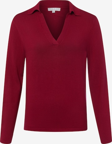 Pull-over Marie Lund en rouge : devant
