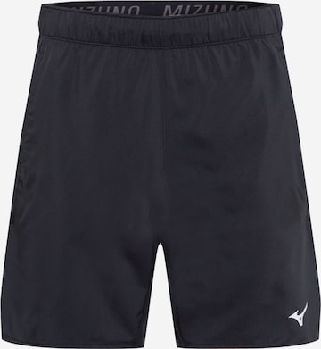 MIZUNO Workout Pants 'Core 7.5' in Black: front