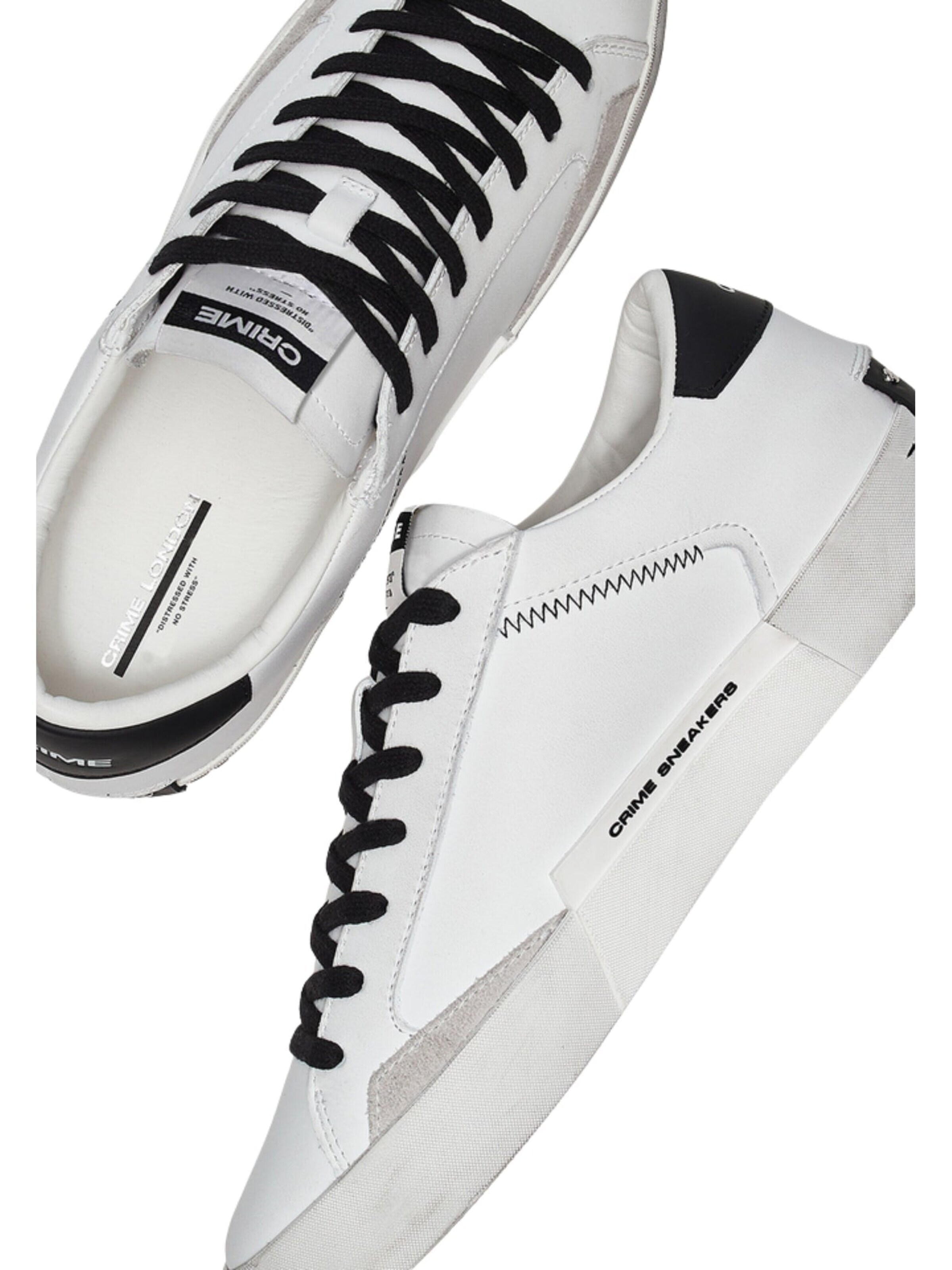 Crime London Sneakersy niskie w kolorze biały