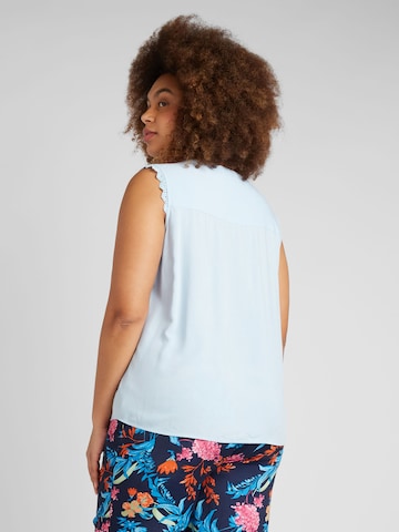 ONLY Carmakoma Blouse 'Mumi' in Blauw