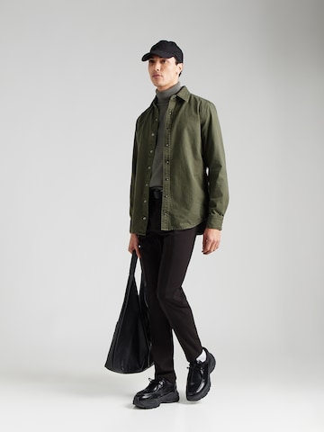 UNITED COLORS OF BENETTON Средняя посадка Рубашка в Зеленый