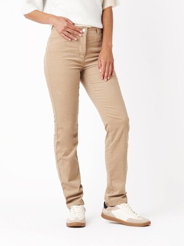 TONI Slimfit Hose in Beige: Vorderseite