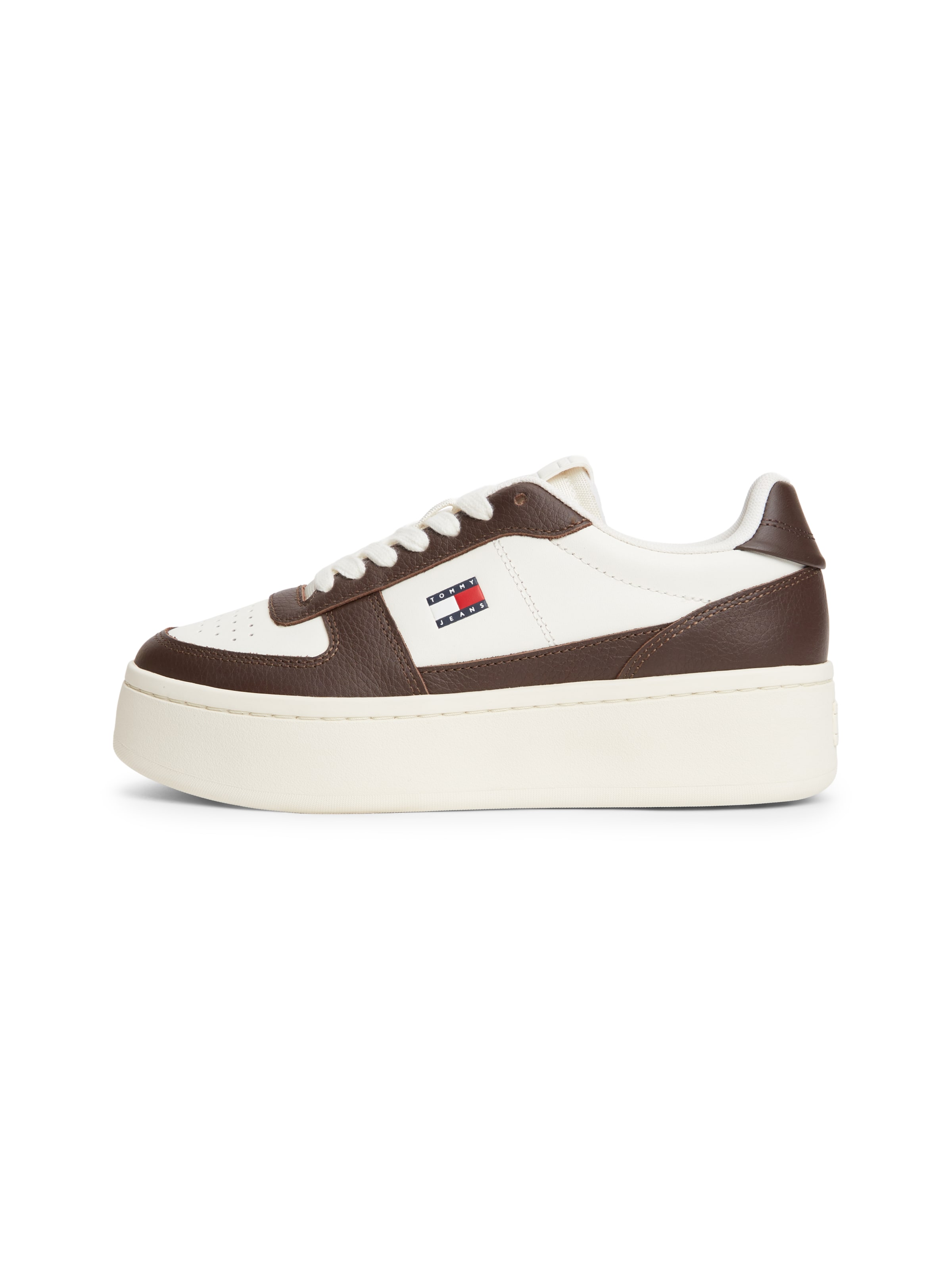 Tommy Jeans - Sapatilhas baixas 'ARCHIVE 98' em castanho: frente