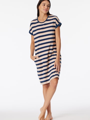 SCHIESSER Nightgown ' Casual Essentials ' in Blue