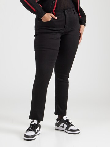 Levi's® Plus Скинни Джинсы '311' в Черный: спереди