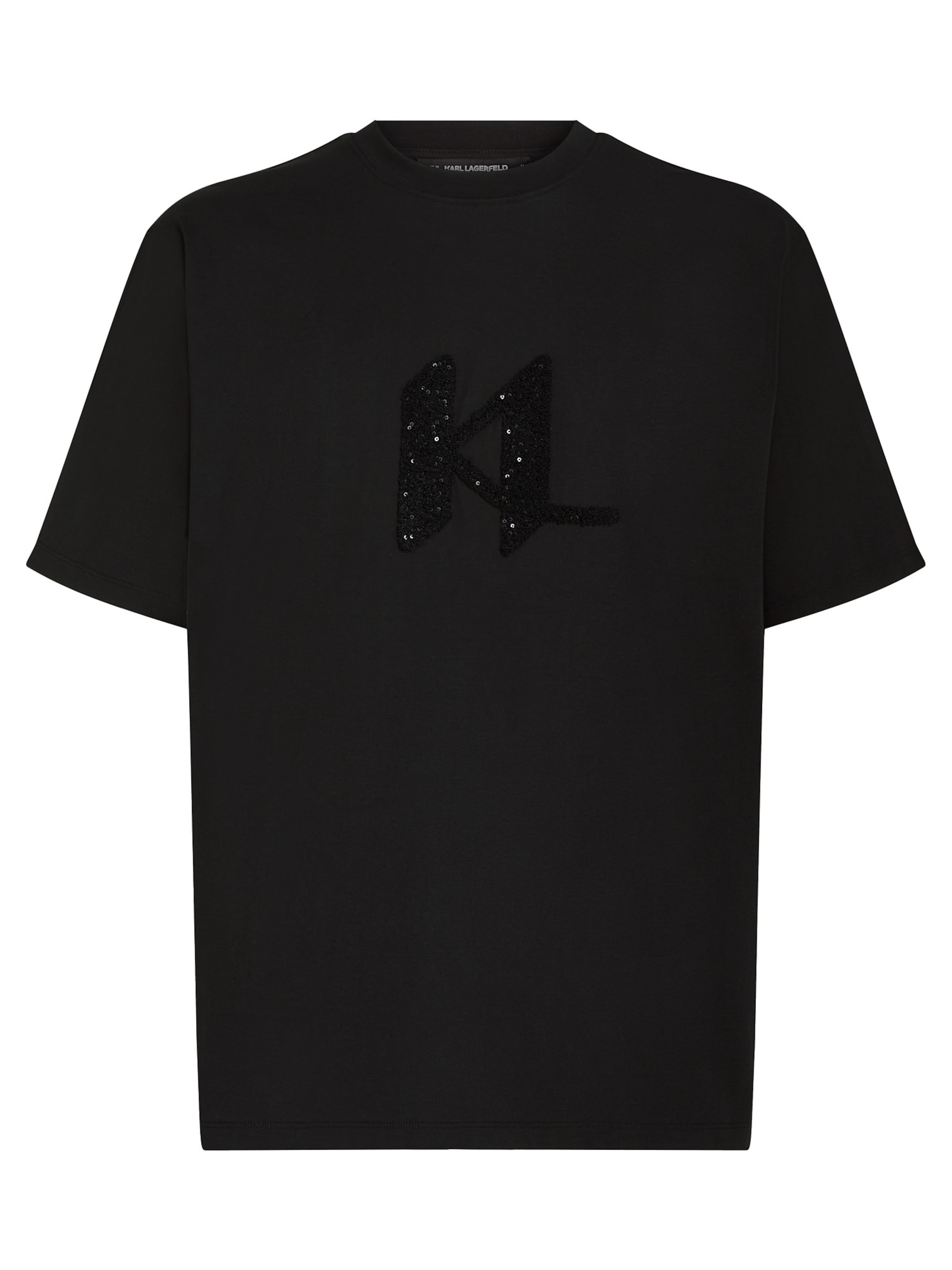 Maglietta di Karl Lagerfeld in nero: frontale