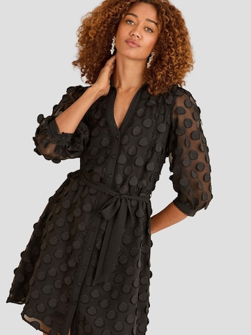 love & roses Dolga srajca | črna barva: sprednja stran