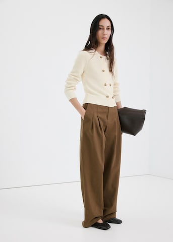 MANGO Strickjacke 'Calella' in Beige