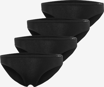 Slip Skiny en noir : devant