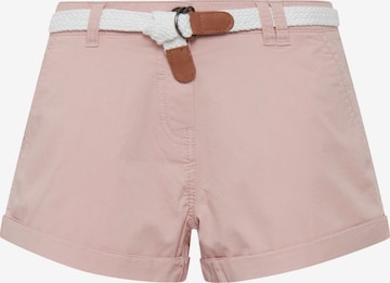 Oxmo Regular Chino 'Channet' in Roze: voorkant