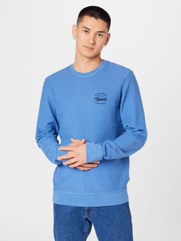 Sweat-shirt BLEND en bleu : devant