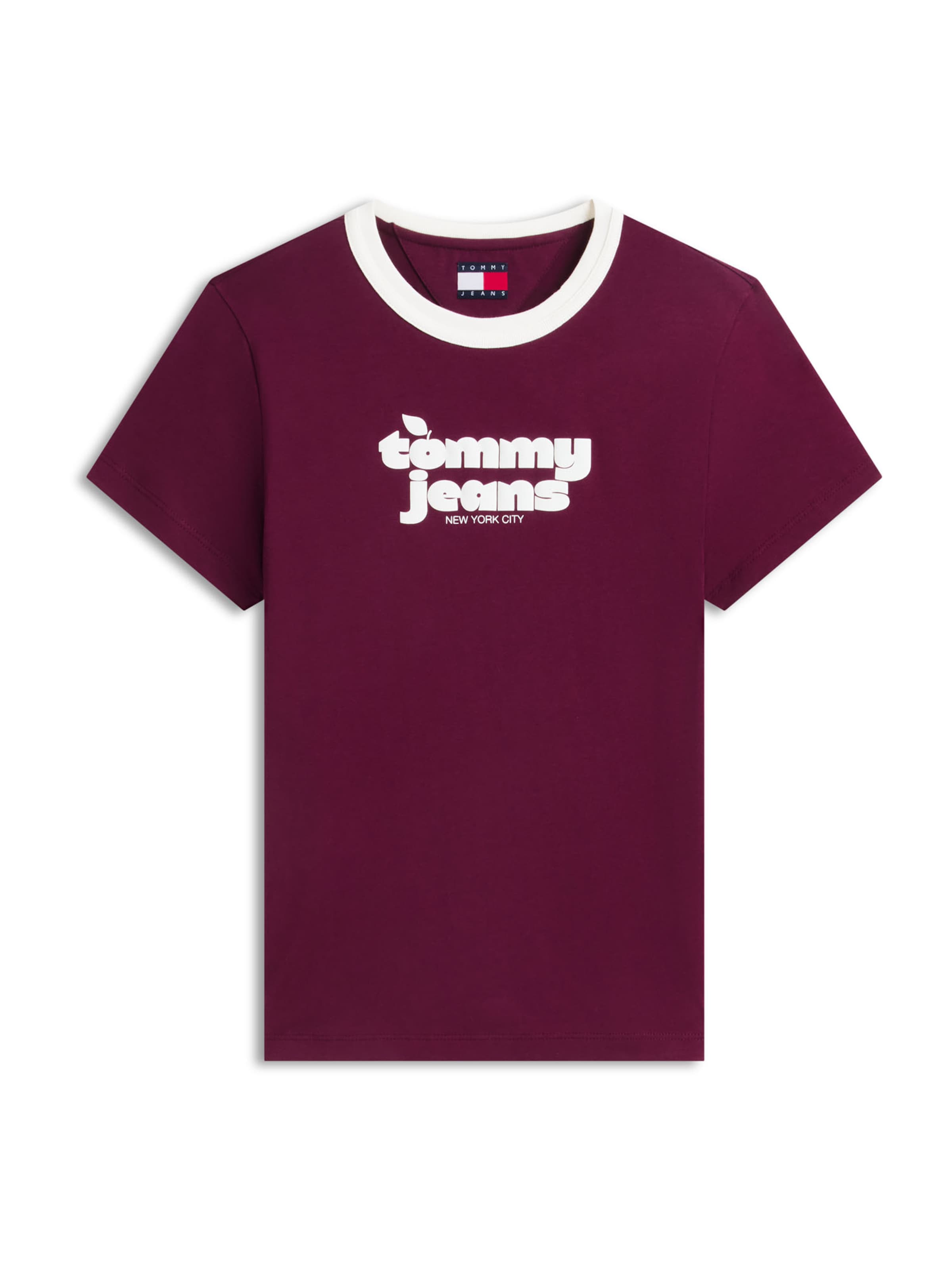 Maglietta di Tommy Jeans in lilla: frontale