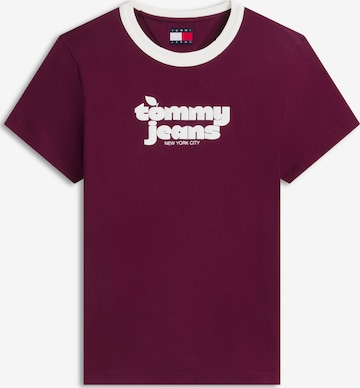 Maglietta di Tommy Jeans in lilla: frontale