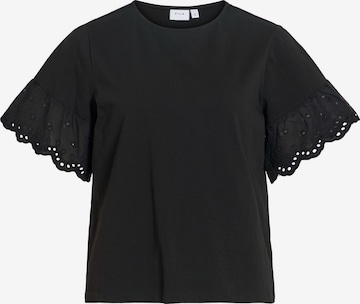 VILA - Camiseta 'VISummer' en negro: frente