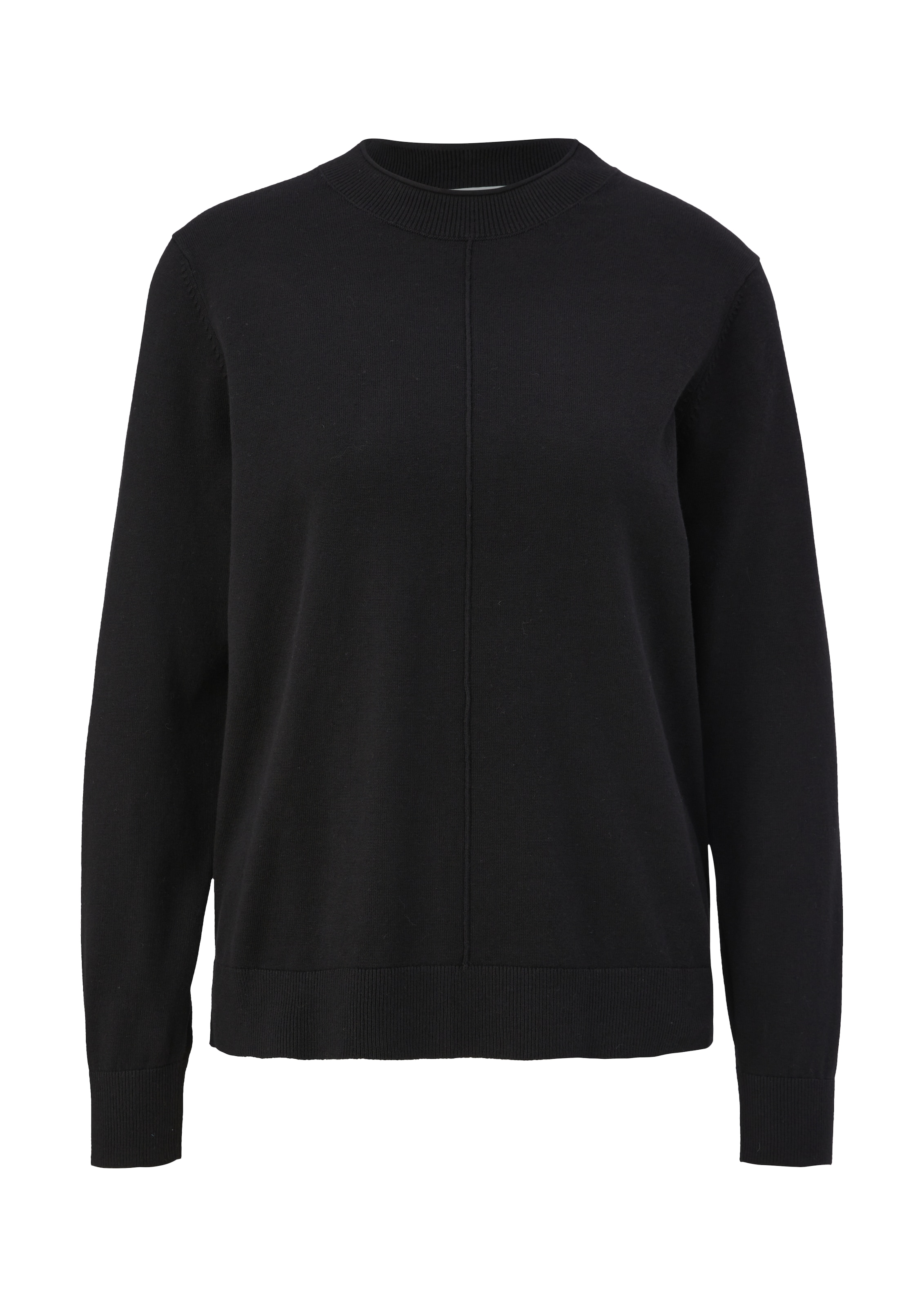 s.Oliver Pullover in Schwarz: Vorderseite