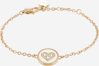 FURLA Bracelet in Gold / Transparent / White, Item view