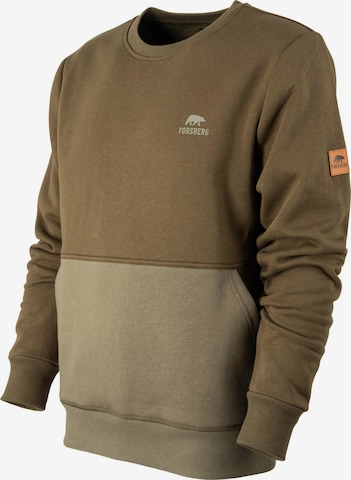 FORSBERG Sweatshirt 'Alvarson Sweatshirt' in Green: front