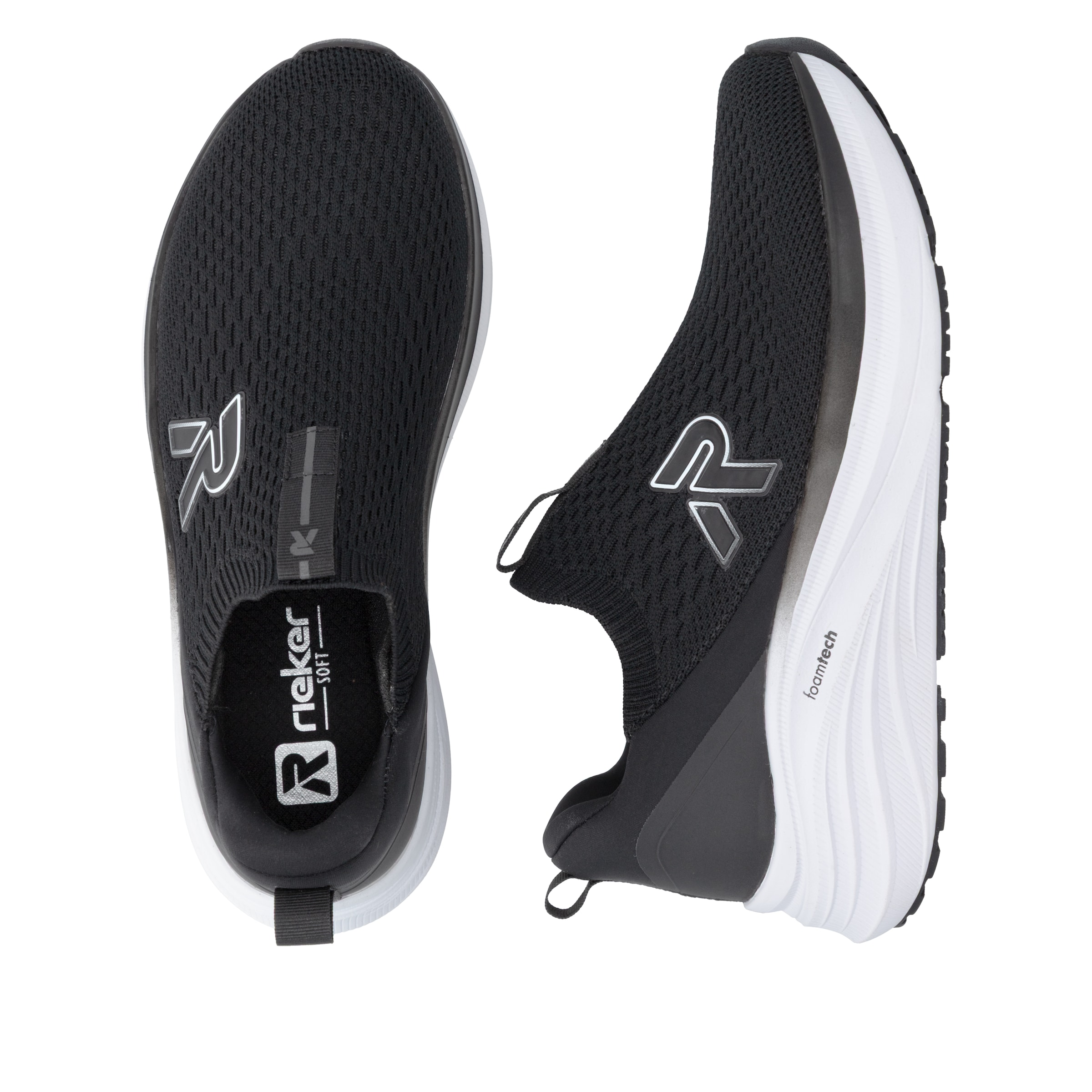 Slip on Rieker Sport en noir