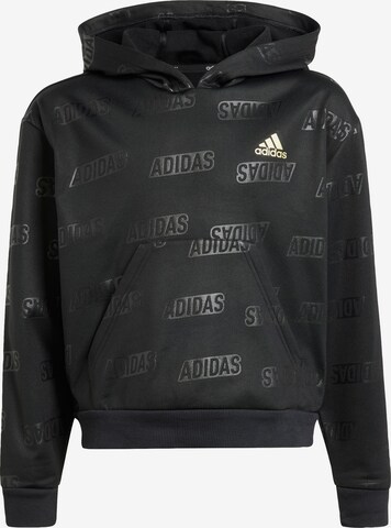 ADIDAS SPORTSWEAR Athletic Sweatshirt 'Brand Love Debossed' in Black: front