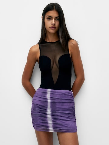 Pull&Bear Skirt in Purple: front