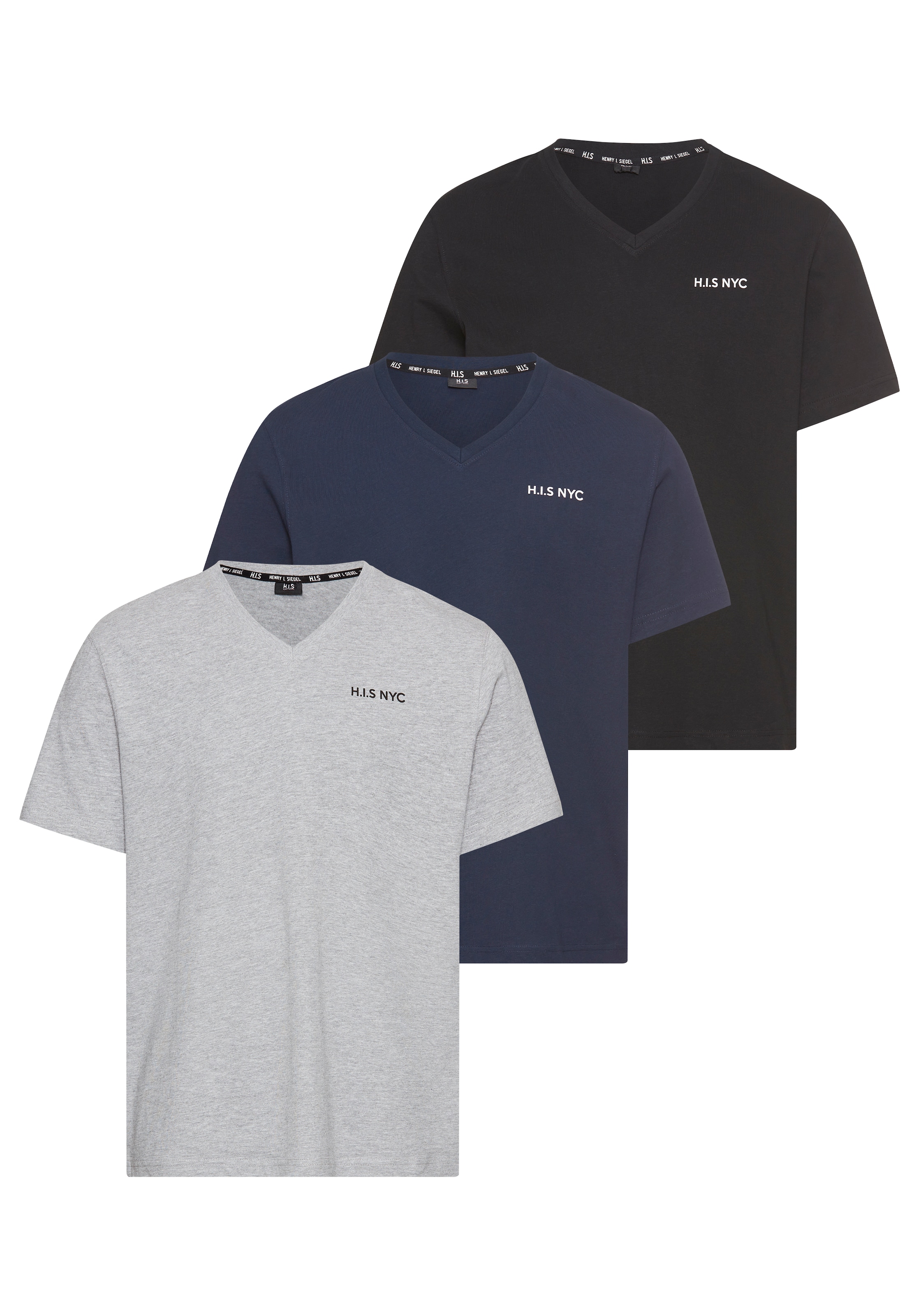 H.I.S Shirt in Blue: front